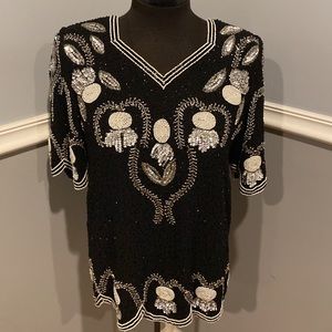 Vintage sequin top